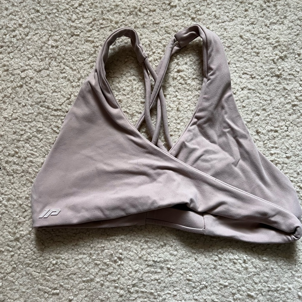 Inaka Power Criss Cross Sports Bra - Tan XS